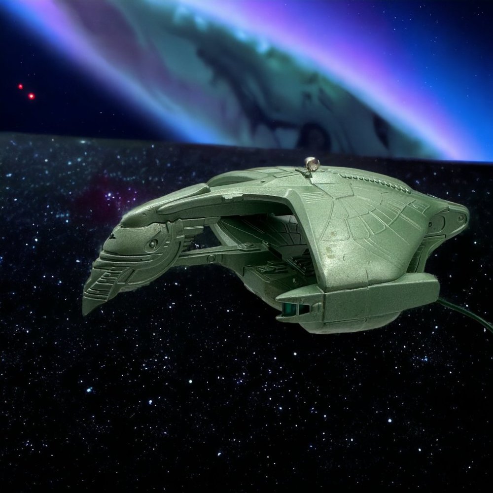 Hallmark Keepsake Ornament Star Trek Romulan Warbird Light Magic Christmas